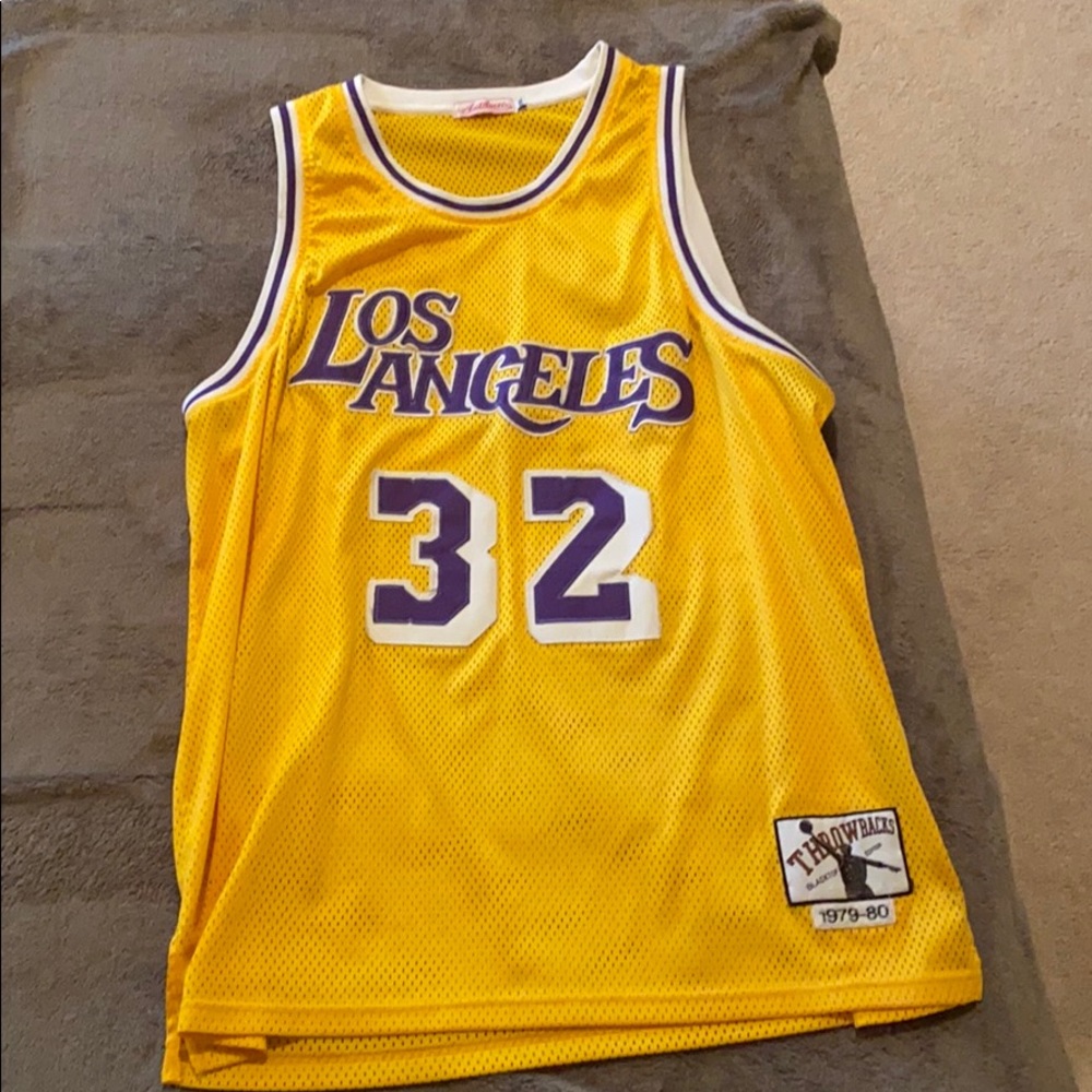 Lakers #32 Magic Johnson Retro Jersey 2XL